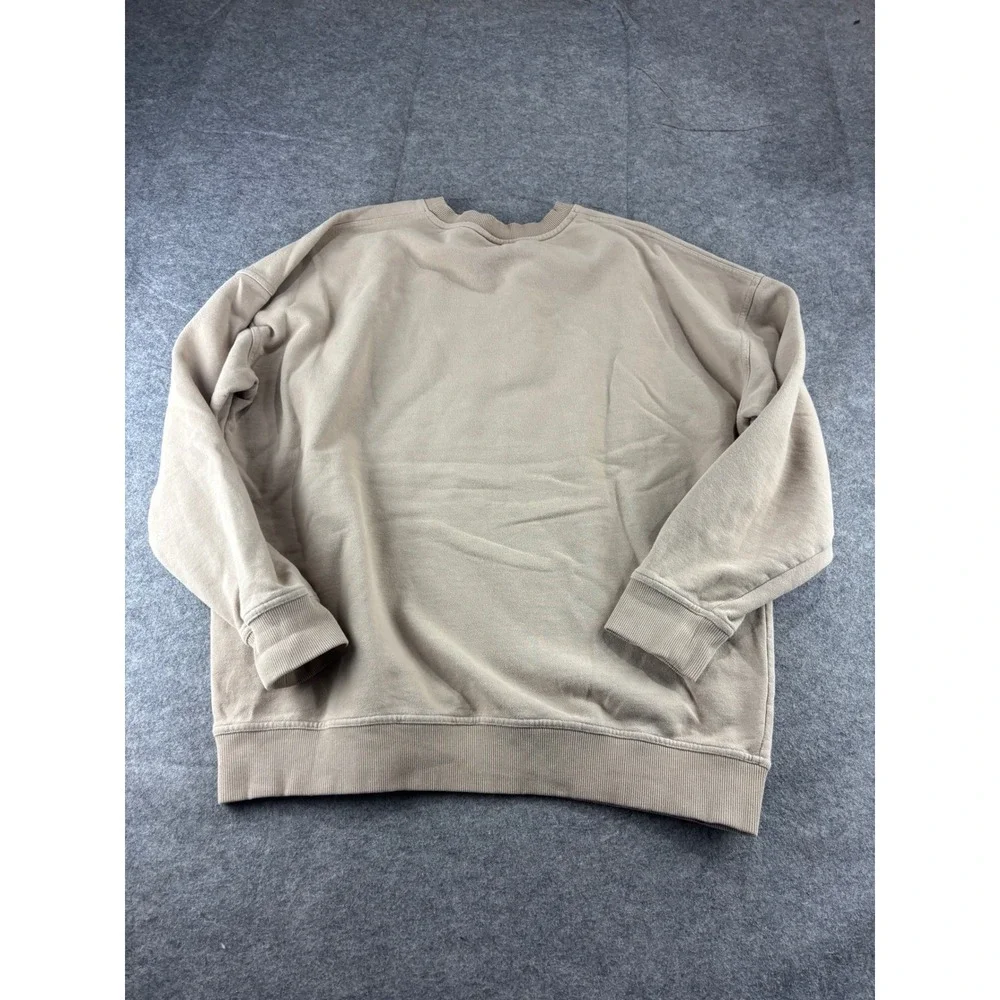 Outdoor Voices Move Your Body For Your Mind Tan Cotton Sweatshirt XL